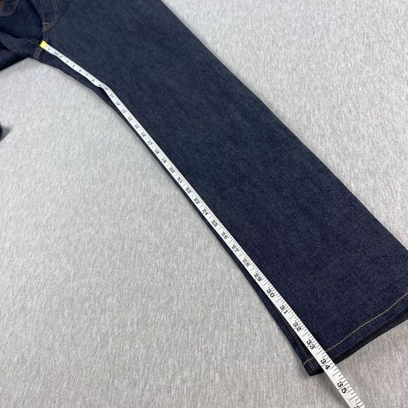 Uniqlo Selvedge Jeans Mens 29x34 Slim Straight Blue Kaihara Japanese Denim - Picture 15 of 16